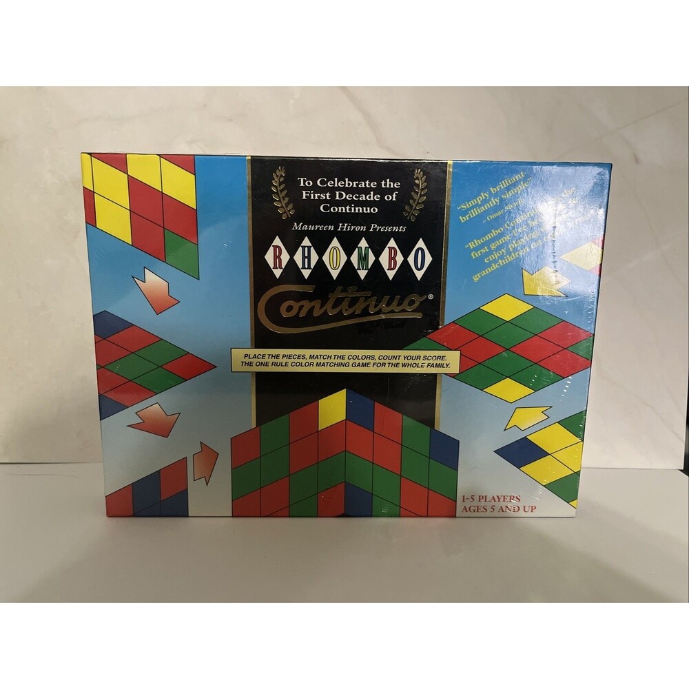 RHOMBO   Continuo Maureen Hiron 1998 Card Puzzle Game 5+ New Sealed Vintage